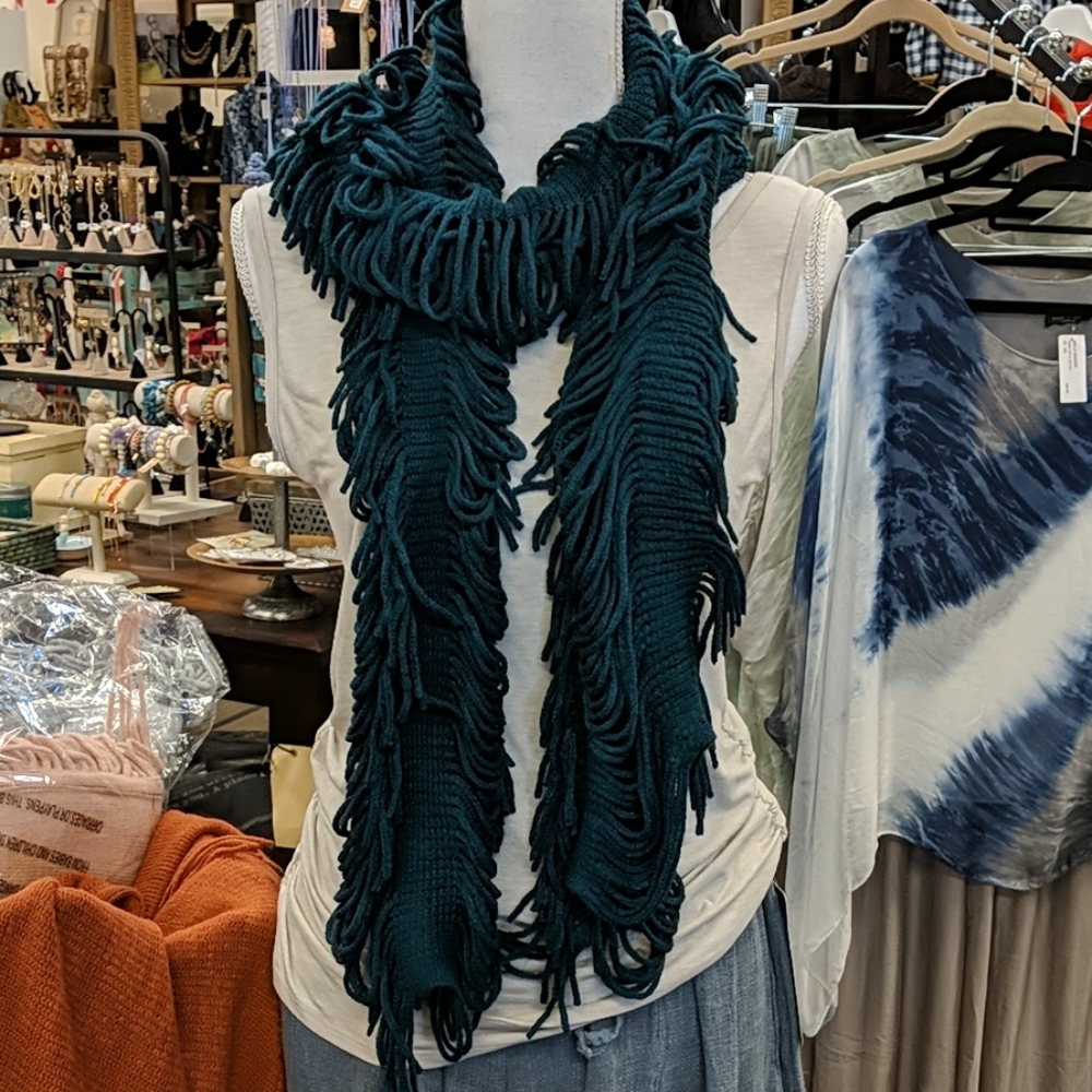 Super soft fringe edge scarf